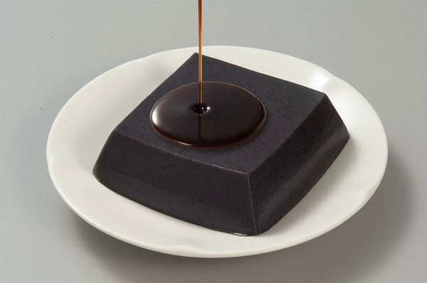 【 甘いごま豆腐 (黒) Sweet Sesame Pudding Black】